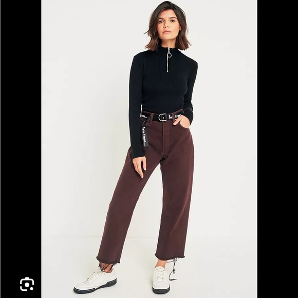 Urban Outfitters Black Zip Up Top - Size M - Picture 3 of 7